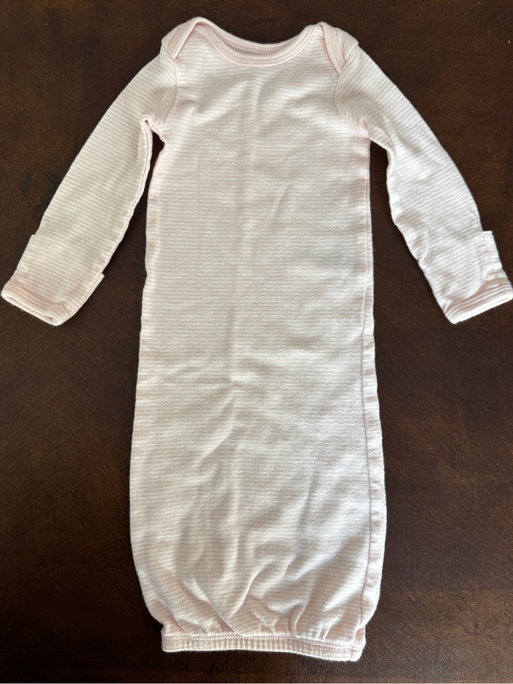 Carter's Light Pink Long-Sleeve Ribbed Sleep Gown
